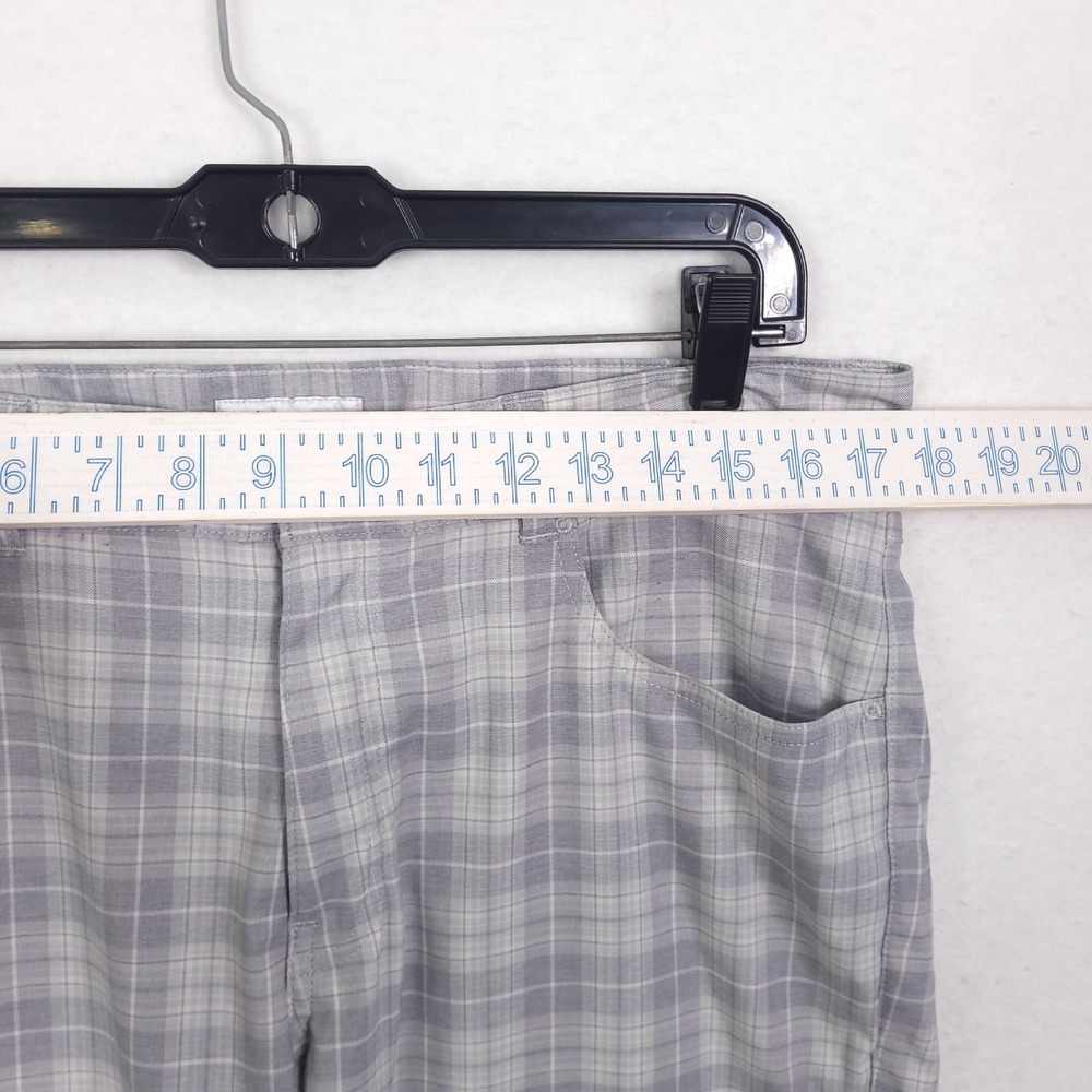 Peter Millar EB66 Pants Mens 35x32 Gray Plaid Golf Performance 5 Pocket Stretch - Picture 5 of 14